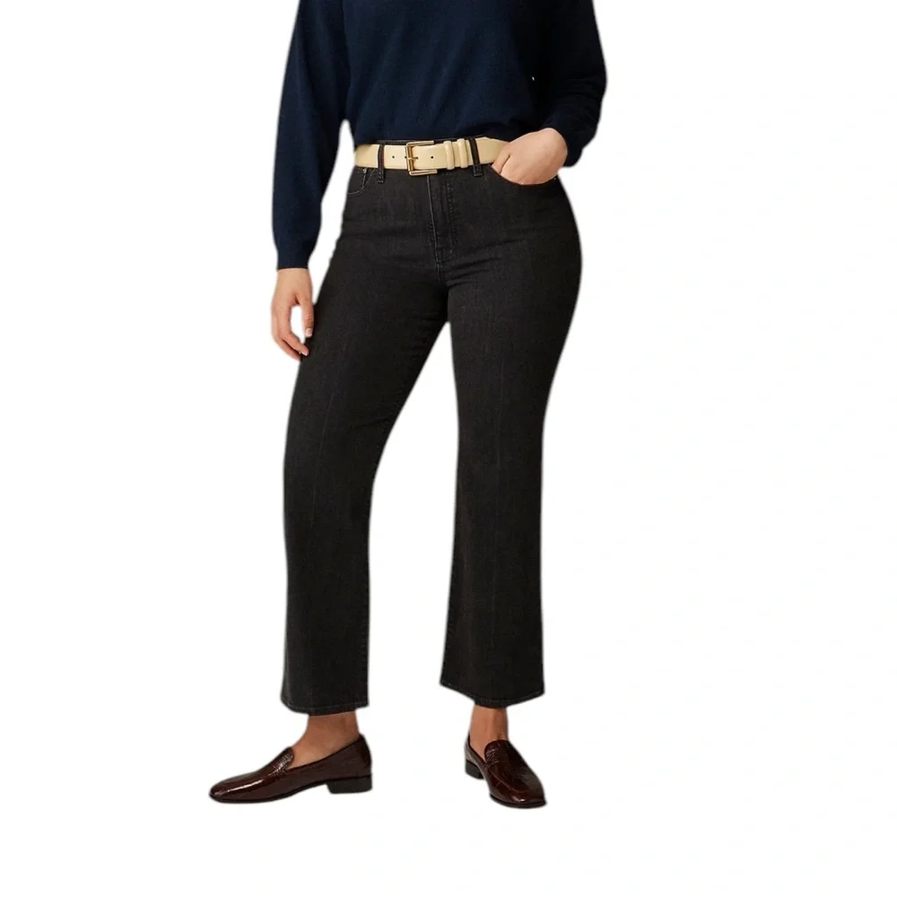 J.Crew High-rise cropped kickout jean in 1996 semi-stretch in Arden Beth Wash